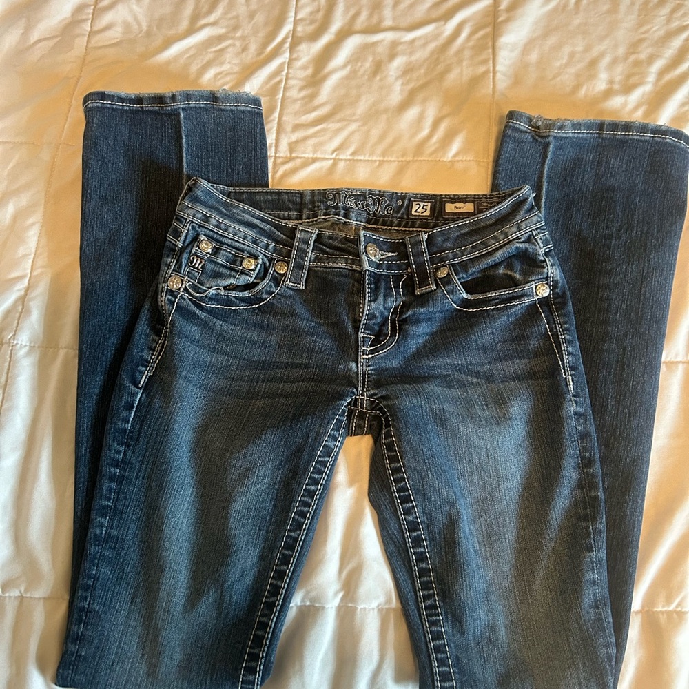 Miss Me Dark Blue Boot Cut Jeans